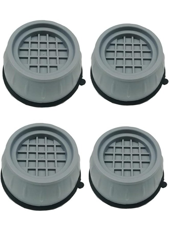 Trendigo 4-Pack Anti-Vibration Washing Machine Pads – Heavy-Duty Rubber Shock Absorbing Non-Slip Feet for Washer & Dryer | Noise Reducing Floor Protector Isolation Stabilizer Mat, Tool-Free Install - Image 1